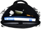 Laptop Bag 15.6 inch, Waterproof Laptop Case with Strap, Protective Laptop Carrying Case for Women&Men, Goth Bat Foral