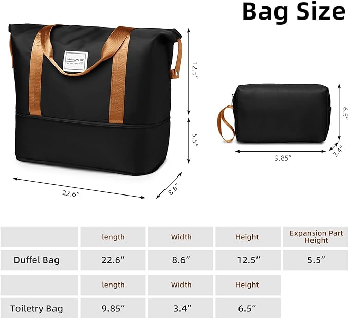 6 Piece Luggage Sets with Bags, Lightweight Expandable Checked Luggage Sets, Hardshell ABS Spinner Wheels Carry on Suitcase with TSA Lock, for Travel, Women Men (Black Brown, 18/20/24/28inch+2bags)