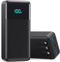 Portable Charger 50,800mAh Power Bank, 25W PD QC 4.0 Fast Charging Portable Phone Charger with Built-in Cables,Travel Camping Essential USB C Battery Pack for iPhone 16/15/14/13/12,Android Galaxy etc