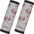 2 Pack Luggage Handle Wrap with Travel Tags - Non-Slip Protective Cover Soft Handle Grips Covers for Suitcase(Polka Dot Bow)