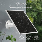 Solar Panel Charger for Ring Camera, Compatible with Ri ng Stick Up Cam, Stick Up Cam Pro, Ring Spotlight Cam Plus/Pro, 6W5V 13ft Charging Cable (White-1Pack)