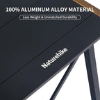 Naturehike Folding IGT Camping Table, Portable IGT Cook System, Ultralight Aluminum Camp Table for Outdoor Picnic Car RV Trip Patio Backyard BBQ