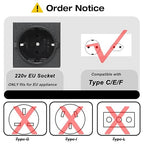 Yinleader 2000W Step Up/Down Transformer,Convert 110/120V to 220/240 Volt OR Convert 220V to 110V Voltage Converter with 2US&2 EU outlets [110V US Power Cord Included Only, No 220V Cord]