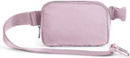 ODODOS Unisex Mini Belt Bag with Adjustable Strap Small Fanny Pack for Workout Running Traveling Hiking, Lavender