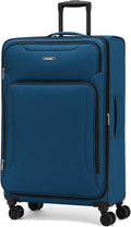 World Traveler Dejuno Jasper 28-Inch Lightweight Expandable Spinner Luggage - Navy