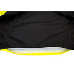 UH447 Waterproof Reversible Raincoat Hi Vis Reflective Long Safety Rain Jacket Yellow/Black, Large