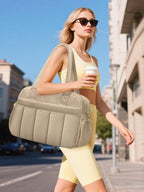 oscaurt Gym Bag for Women Lightweight Duffle Bag for Travel with Toiletry Pouch Water Resistant Carry On Weekender Overnight Duffel