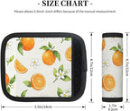 2 Pack Luggage Handle Wrap with Travel Tags - Non-Slip Protective Cover Soft Handle Grips Covers for Suitcase(Orange Flowers)