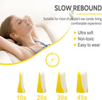 LYSIAN Foam Earplugs - 60 Pairs, 38dB Ear Plugs for Sleeping Noise Cancelling, Mowing, Shooting,Double Color Yellow/White