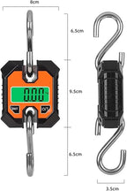Portable Luggage Scale, Portable Digital Crane Scale Crane Scale 100kg/50g Weighing LCD Digital Industrial Electronic Hanging Scale Heavy Duty Stainless Steel Hook Scales