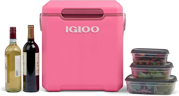 Igloo Tag Along Too Coolers | Insulated Hard Shell Picnic Style Cooler | Rolling Ice Chest