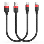 1.5ft USB C Cable, 2 Pack USB to USB C Cable 18 inch, Braided Type C Charger Cord Fast Charging for iPhone 17 16 15 Pro Max, Samsung Galaxy S25 S24 S23, Pxiel,USBC Short Cable for Car
