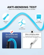 SIQIWO Multi USB C Cable Fast Charging, [4FT/2 Pack] QC 3.0(3A) USB C Splitter Cable, 4 in 1 Charger Cord with 4 Type C Ports, for iPhone 17/16/15 Series, iPad Air/Pro, Samsung Galaxy S25, Pixel, PS5