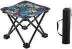 Portable Folding Stool, Compact Lightweight Camping Stool, Outdoor Camping Samll Chair for Fishing Hiking Gardening Outdoor Walking Backpacking Travelling and Beach with Carry Bag