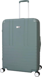 Jessica Simpson Countryside 30" Expandable 8-Wheel Spinner Large Checked Luggage Suitcase, Chinois Green