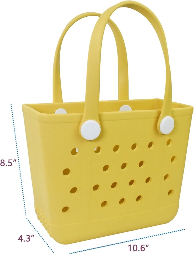 Lightweight Extra large Rubber Beach Bag Small mini Tote Bag for Gym Waterproof medium Open Handbag for Pool Sports