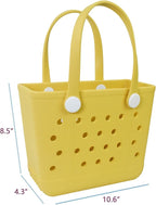 Lightweight Extra large Rubber Beach Bag Small mini Tote Bag for Gym Waterproof medium Open Handbag for Pool Sports