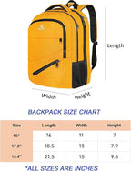 MATEIN 18.4 Inch TSA Approved Backpack, Extra Large 50 L Outdoor Carryon Backpack with Seperated Laptop Compartment, Work Travel Daypack with Front Pocket, Creative Gifts for Men Women