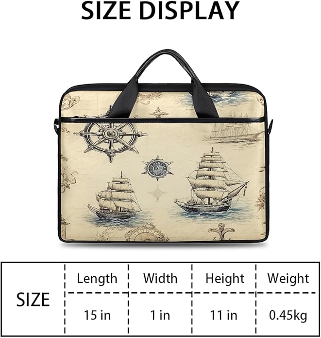 Laptop Shoulder Bag for Women Men, Waterproof Computer Case Messenger Bag Briefcase for Business Office Travel