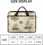 Laptop Shoulder Bag for Women Men, Waterproof Computer Case Messenger Bag Briefcase for Business Office Travel