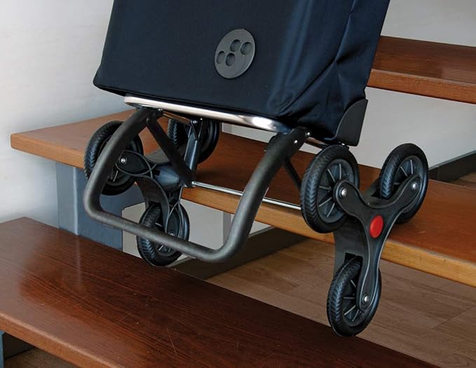 Rolser I-Max MF 6 Wheel Stair Climber Foldable Shopping Trolley - Denim