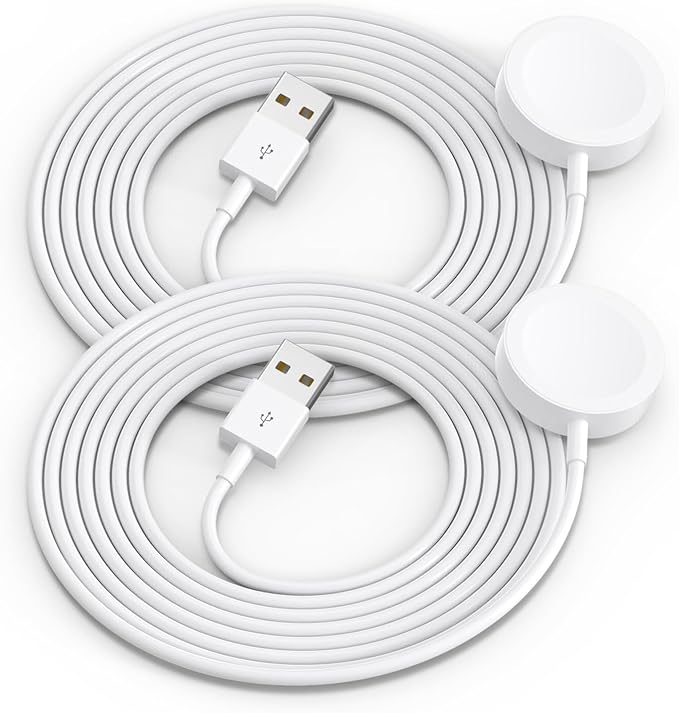 2Pack 5ft/1.5m for for Apple Watch Charger USB Magnetic Wireless Fast iWatch Charger Portable Compatible with iWatch Ultra/Series 9/8/7/6/SE/SE2/5/4/3/2/1