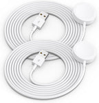 2Pack 5ft/1.5m for for Apple Watch Charger USB Magnetic Wireless Fast iWatch Charger Portable Compatible with iWatch Ultra/Series 9/8/7/6/SE/SE2/5/4/3/2/1