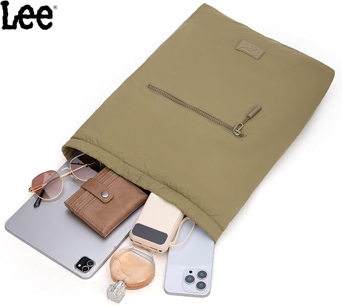 Lee Drawstring Backpack Bag Lightweight Small Gym Swim Beach Bag Water Resistant Sports Sackpack for Men Women, -LEE48-002DKH