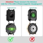 Vancle 2 Pack VeryFit Smartwatch Charger Cable, Magnetic USB Charging Cable for Veryfit Smart Watch ID205L, ID205U, IDW28, ID207, IDW13, IDW15, IDW19, ID208 Plus, ID208BT, ID206 and More