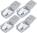 Travel Shoe Bags, Foldable Waterproof Shoe Pouches Organizer-Double Layer (4 Grey Shoe Bag)