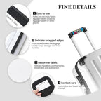 2 Pack Luggage Handle Wrap with Travel Tags - Non-Slip Protective Cover Soft Handle Grips Covers for Suitcase(Graffiti Owl Flowers)