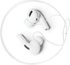 Anti-Lost Strap for Airpod Pro, New Version Strap for Wireless in-Ear Earbuds with Ear Tips, Airpod Pro Lanyard - White (Compatible with Airpods Pro 1 2 3, Sony, Beats, Samsung, Bose)