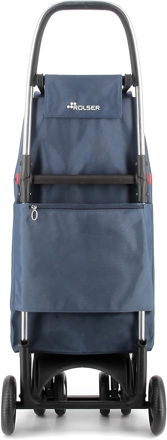 Rolser I-Max MF 4 Wheel 2 Swivelling Foldable Shopping Trolley - Denim
