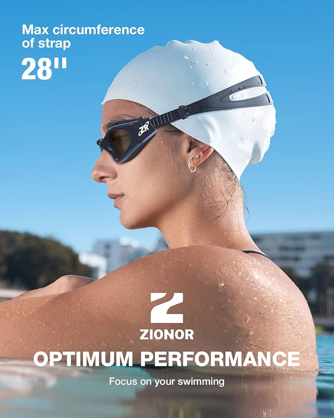ZIONOR Swim Goggles, Upgraded G1 Polarized Swimming Goggles Anti-Fog for Adult Men Women