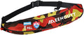 Automatic Inflatable Belt Pack Water Sports Jacket Waist Belt PFD for SUP Paddleboarding Fishing Boating Kayaking（fit 80-330 lbs） (Red camouflage)