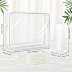 Travel Shampoo Bottles 5 pcs 3.4oz TSA Approved Travel Bottles for Toiletries Travel Size Bottles Leak Proof Empty Lotion Containers with Flip Cap Small Plastic Squeeze Bottlesp-Clear