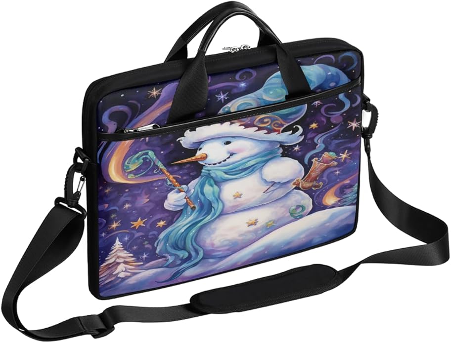 Laptop Shoulder Bag for Women Men, Waterproof Computer Case Messenger Bag Briefcase for Business Office Travel