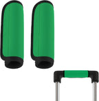 2 Pack Luggage Handle Wraps for Suitcase Bright Color Luggage Handle Covers Suitcase Tags identifiers Travel Accessories for Airplane/Flying (Green)