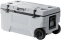 VEVOR Ultra-Light Hard Cooler, Ice Retention Cooler with Heavy Duty Handle, Ice Chest Lunch Box for Camping, Travel, Outdoor, Keeps Cool for up to 6 Days, 30% Lighter Than Rotomolded Coolers