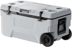 VEVOR Ultra-Light Hard Cooler, Ice Retention Cooler with Heavy Duty Handle, Ice Chest Lunch Box for Camping, Travel, Outdoor, Keeps Cool for up to 6 Days, 30% Lighter Than Rotomolded Coolers