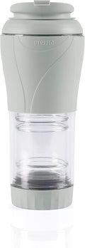 Pressca - Portable Coffee & Tea Maker - Thermal Coffee & Tea Infuser, French Press, Single Serve Coffee Maker, BPA Free - Home & Kitchen Accessories & Utensils - 12 fl oz, Gray