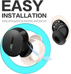 [3 Pairs] Ear Tips Covers for New Bose QuietComfort Earbuds, Sport Anti-Slip EarTips Silicone Anti Scratches Replacement Ear Covers Earbuds Accessories (S/M/L) (Off-White)