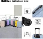 Luggage Set 3 Pieces -Suitcase Set - Luggage with Wheels - Check-in Luggage - PC + ABS Durable Suitcase Rotating Silent Wheels 3-Piece 20/24/28 yellow (blue)