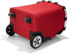 reisenthel carrycruiser red – Portable Shopping Trolley with Sturdy Aluminum Frame, Shoulder Strap and Removable mesh Inner Bag - Made of Water-Repellent Material.