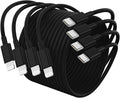 4Pack USB C to Lightning Cable 6FT, Fast Charging Cord for iPhone 14, Replacement for Apple Original Charger Cable for iPhone 14 13 12 11 Pro 11 XS MAX XR 8 7 6s Plus-Black