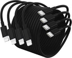 4Pack USB C to Lightning Cable 6FT, Fast Charging Cord for iPhone 14, Replacement for Apple Original Charger Cable for iPhone 14 13 12 11 Pro 11 XS MAX XR 8 7 6s Plus-Black