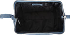 KomalC Premium Buffalo Leather Toiletry Bag for Men & Women With Water resistant Lining, Grooming Travel Pouch, Unisex Wash Bag for Toiletries, Gifts for Men and Women