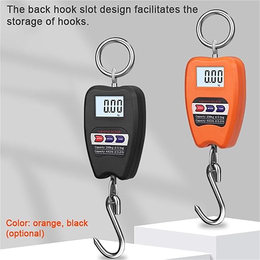Luggage Weight Scale, Portable Electronic Luggage Scale Multifunctional Digital Scales LCD Display Travel High Accurate Handheld Weighing Tool,for Travel(Orange)