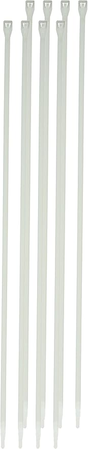 Gardner Bender 45-315 Cable Tie, 14 Inch., 75 lbs. Tensile Strength, Wire / Cord Management Industrial and Household Use, Nylon Zip Tie, 8 Pk., Natural