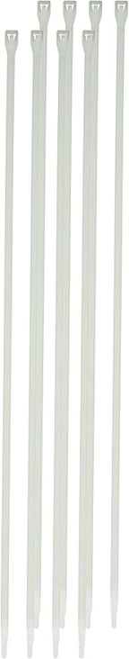 Gardner Bender 45-315 Cable Tie, 14 Inch., 75 lbs. Tensile Strength, Wire / Cord Management Industrial and Household Use, Nylon Zip Tie, 8 Pk., Natural